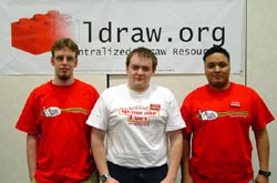 L-R: Bram Lambrecht, Tim Courtney, Ahui Herrera