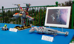 Models of the Month on display at the main table.